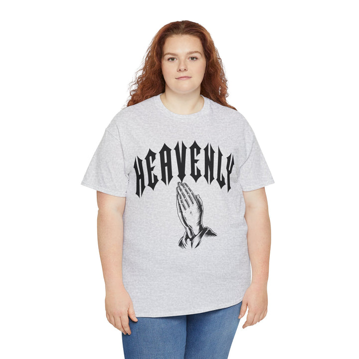 'Heavenly' Unisex Tee Regular Fit Round Neck Graphic Tshirt, Urban Fashion, Short Sleeve Great For Outdoor, Spring, Summer,  Casual Graphic Tees, Comfortable Men's or Women's Top for Day or Night Wear