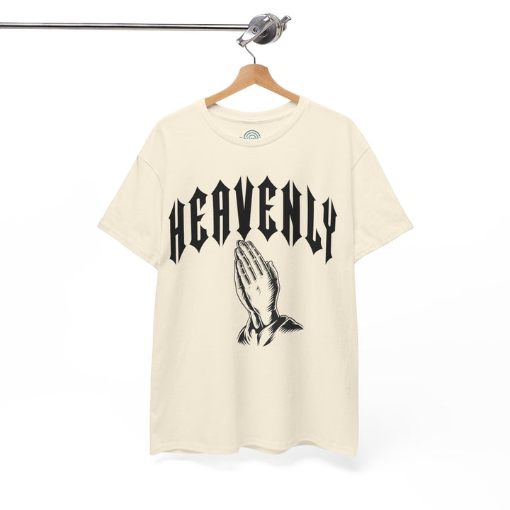 'Heavenly' Unisex Tee Regular Fit Round Neck Graphic Tshirt, Urban Fashion, Short Sleeve Great For Outdoor, Spring, Summer,  Casual Graphic Tees, Comfortable Men's or Women's Top for Day or Night Wear