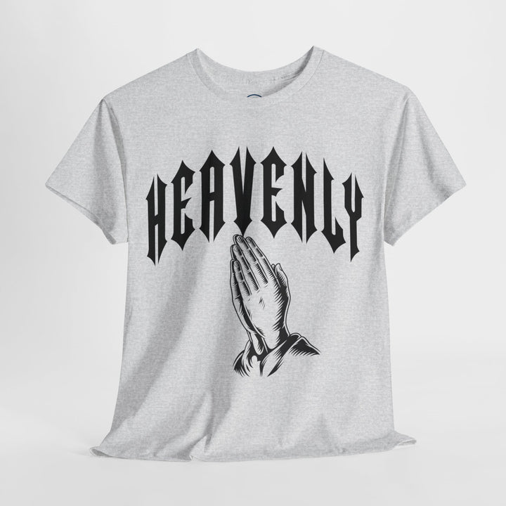 'Heavenly' Unisex Tee Regular Fit Round Neck Graphic Tshirt, Urban Fashion, Short Sleeve Great For Outdoor, Spring, Summer,  Casual Graphic Tees, Comfortable Men's or Women's Top for Day or Night Wear