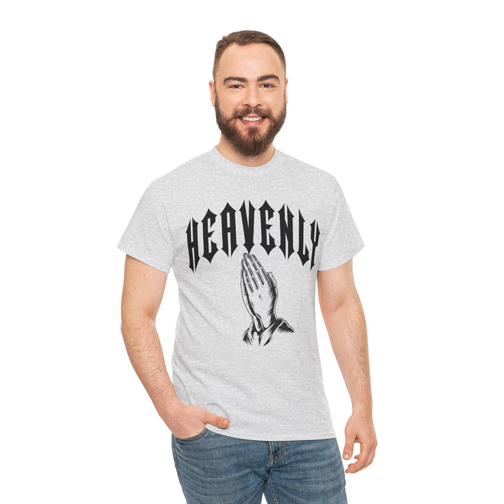 'Heavenly' Unisex Tee Regular Fit Round Neck Graphic Tshirt, Urban Fashion, Short Sleeve Great For Outdoor, Spring, Summer,  Casual Graphic Tees, Comfortable Men's or Women's Top for Day or Night Wear