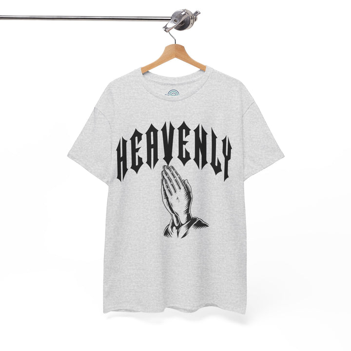 'Heavenly' Unisex Tee Regular Fit Round Neck Graphic Tshirt, Urban Fashion, Short Sleeve Great For Outdoor, Spring, Summer,  Casual Graphic Tees, Comfortable Men's or Women's Top for Day or Night Wear