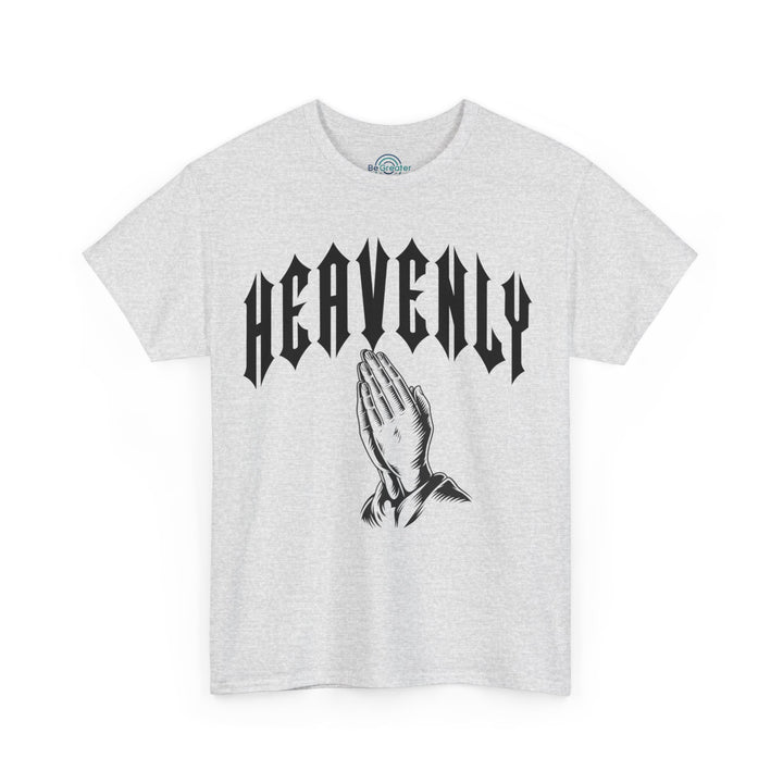 'Heavenly' Unisex Tee Regular Fit Round Neck Graphic Tshirt, Urban Fashion, Short Sleeve Great For Outdoor, Spring, Summer,  Casual Graphic Tees, Comfortable Men's or Women's Top for Day or Night Wear