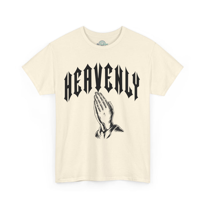 'Heavenly' Unisex Tee Regular Fit Round Neck Graphic Tshirt, Urban Fashion, Short Sleeve Great For Outdoor, Spring, Summer,  Casual Graphic Tees, Comfortable Men's or Women's Top for Day or Night Wear